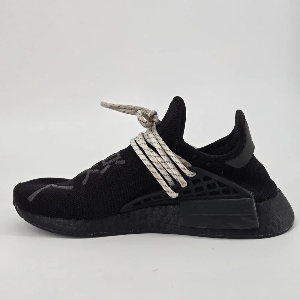 adidas Pharrell x NMD Human Race Black White Speckled Laces Men‎ Size 7 GY0093